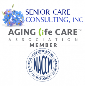 Senior Care Consulting logo and ALCA and NACCM associations